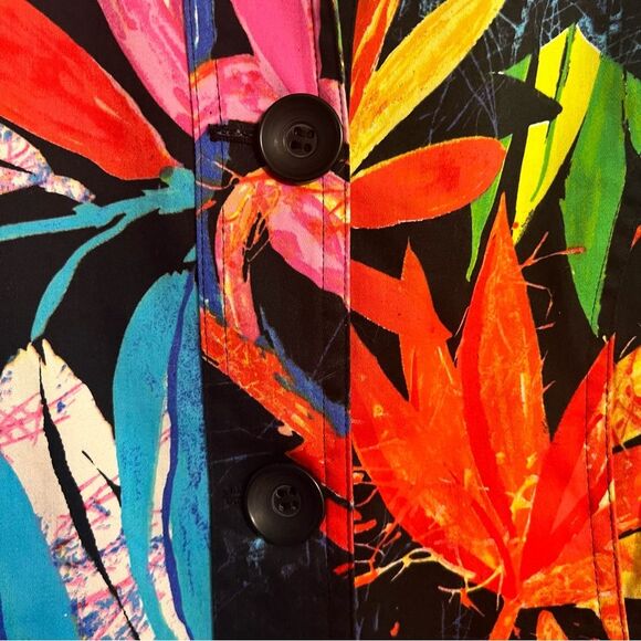 Chico’s Tropical & Colorful Blazer jacket Sz 0 (Small) - Picture 6 of 13